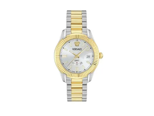 Versace Quarzuhr APODIS VE0U00325, Herrenuhr mit Edelstahlarmband - Elegante Herrenuhr mit analoger Anzeige und Quarz-Antrieb. Swiss Made Qualität, wasserdicht bis 5 bar, ideal für den täglichen Gebrauch.
