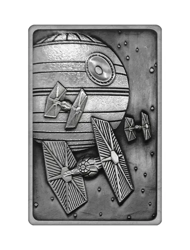 K-002 Death Star Szene (Star Wars) Limited Edition Metall Sammlerstück - Sammelkarten: Limitiertes Sammlerstück aus Metall, nur 9.995 Stück weltweit! Mit individueller Seriennummer und Displayständer, ein Muss für jeden Star Wars Fan!