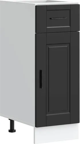 vidaXL Küchenunterschrank Porto Schwarz von vidaXL