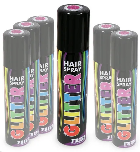 Fries Haarfarbe Haarspray Glitter Spray Color Hair Spray Haar Sprühdose Farben 100ml