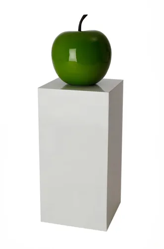 Podest Säule Stele aus Fiberglas 60 cm hoch in Weiß Hochglanz