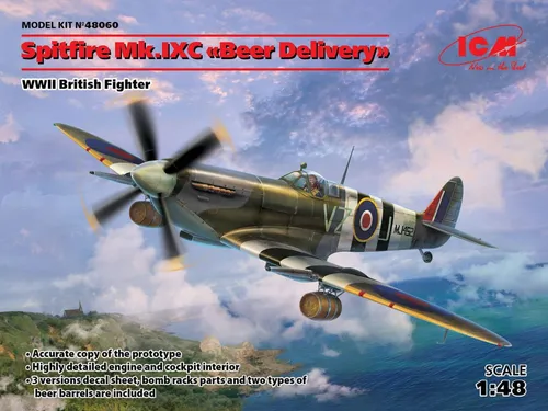 Spitfire Mk.IXC Beer Delivery WWII British Fighter - ICM