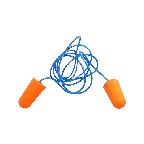 Ohrstöpsel aus Schaumstoff, 2 Ohrstöpsel mit Kordel, 31 dB, für Arbeit, Schlafen, Lernen, Lesen, Reisen, Schnarchen, Gehörschutz