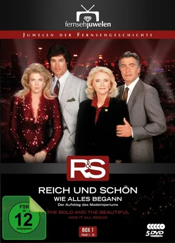 Reich und Schön - Box 1: Wie alles begann, Folgen 1-25 (Fernsehjuwelen) (5 DVDs) - Klassische TV-Serie auf 5 DVDs, ideal für Fans der ersten Stunde und perfekt für nostalgische Filmabende.