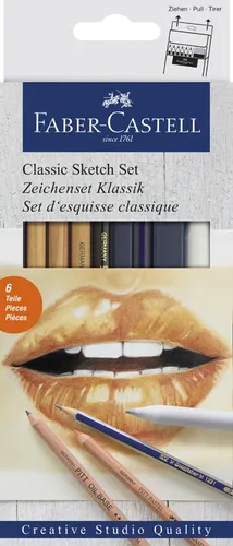 FABER-CASTELL Zeichenset KLASSIK 6-teilig
