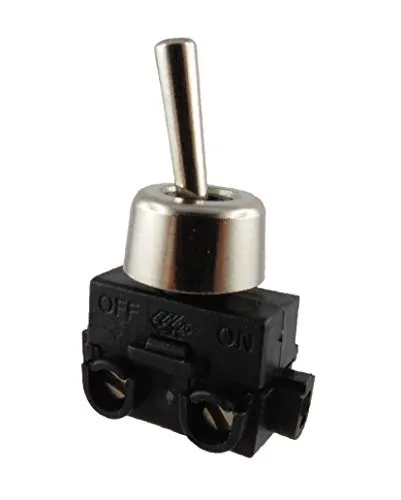 Kippschalter Ein/Aus mit Befestigungsmutter Metall 250V 2A