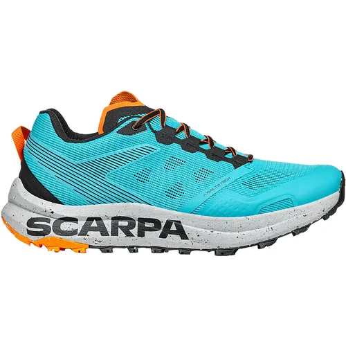 Scarpa Spin Planet azure/black (600) 44,5 - Nachhaltiger Long Distance Trailrunningschuh - Laufschuhe für Speed Hiking und Laufen, aus 100% recyceltem Obermaterial, mit hervorragender Dämpfung und optimalem Halt auf verschiedenen Untergründen.