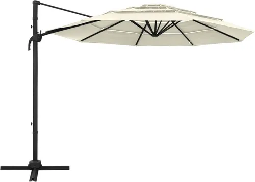 vidaXL Sonnenschirm 3x3 m mit Aluminium-Mast von vidaXL