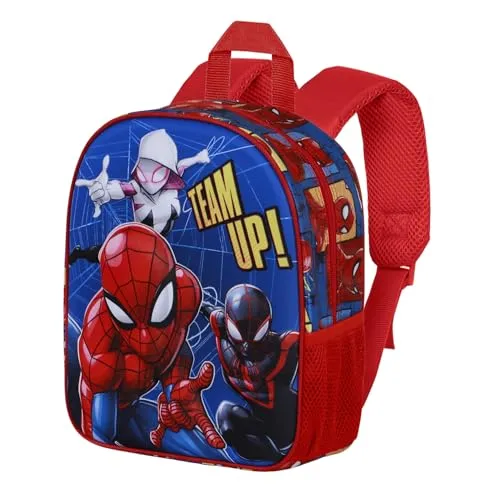 Marvel Spiderman Best Team-Elite 3D Rucksack, Blau, 25 x 30 cm, Kapazität 7 L