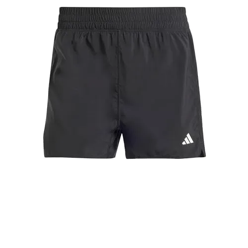 adidas Damen Own The Run Shorts, Größe L - Schwarz - Trainingsbekleidung mit hohem Bund und AEROREADY-Technologie für trockenen Komfort beim Laufen. Ideal für aktive Frauen.
