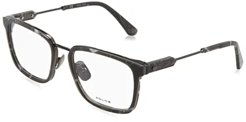 POLICE Herren VPLF09 Sonnenbrille, TOTAL SHINY GUN, 53 in grau von Police