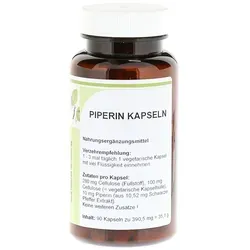 Piperin Schwarz Pfeffer Extrakt Kapseln 90 St
