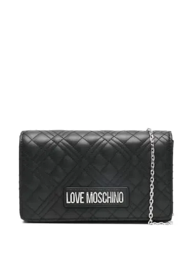 Love Moschino Gepolsterte Damen Tasche Schwarz aus Synthetik - Elegante Handtasche in klassischem Design, ideal für jeden Anlass. Hergestellt aus hochwertigem Synthetikmaterial, bietet sie Vielseitigkeit und Stil.
