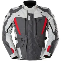 Furygan Apalaches Evo Motorrad Textiljacke, grau-weiss-rot, Größe 3XL für Männer