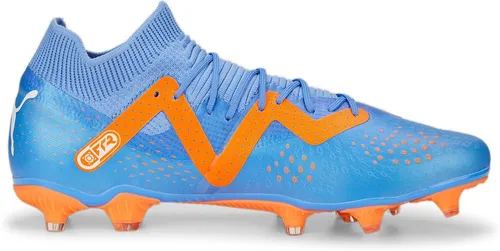 Puma Future Match FG/AG Fußballschuh - Blau Glimmer, Größe 44,5 - Fußballschuhe für Herren mit FUZIONFIT360-Obermaterial für optimale Passform und Flexibilität. Ideal für festen Boden und Kunstrasen, mit mindestens 20% recycelten Materialien für eine nachhaltige Zukunft.