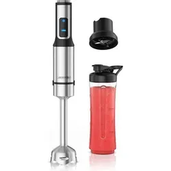Arendo Stabmixer Set 1500 Watt – Edelstahl Pürierstab mit Trinkbecher