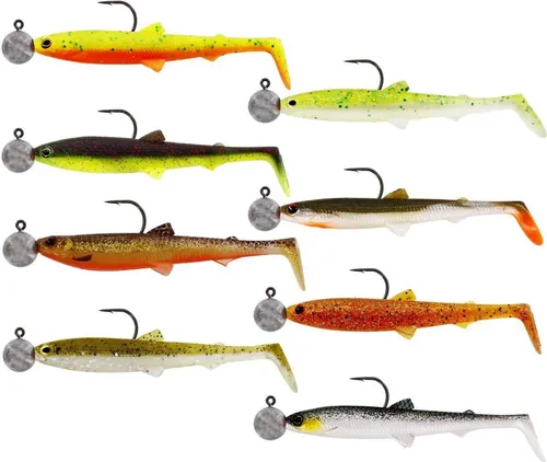 Westin Bullteez 12,5cm R 'N R 10g - 2 montierte Gummifische, Farbe:Dark Water Mix 5