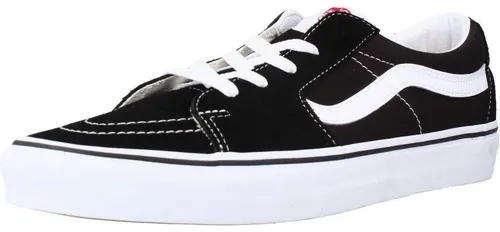 Vans SK8-Low Sneaker schwarz 37 EU - Sneaker in Größe 37, schwarz-weiß mit atmungsaktivem Leder-Obermaterial, ideal für Skateboarding und mit rutschhemmender Gummisohle für optimalen Halt.
