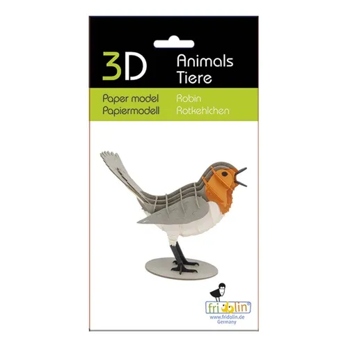 3D Tiere Papiermodell in rot von Fridolin