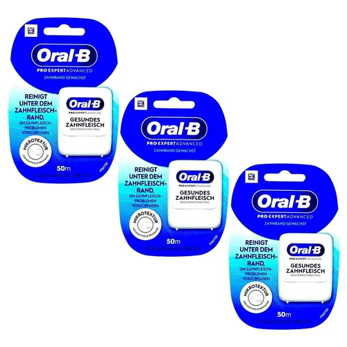 Produktbild 3x Oral-B Pro Expert Advanced Zahnseide 3x 50m gewachst neutral