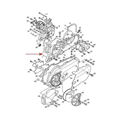 Yamaha 5ML-E5111-00 Motorabdeckung für XC Cygnus FlameX 125 von Yamaha
