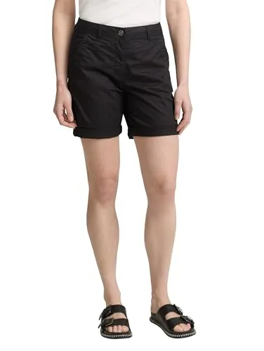 Tom Tailor 1046511 Chino Shorts Schwarz 36 für Damen von Tom Tailor