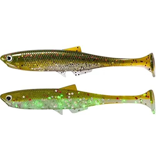 LMAB Bleak Shad 6 cm, 9 cm, 12 cm, 15 cm, 18 cm KÖFI - Gummifisch Angelköder - Gummiköder für: Zander, Barsch, Hecht & Forelle - Zanderköder Hechtköder - Kunstköder