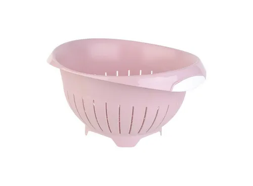 Engelland Nudelsieb Abtropfsieb, Seiher, Kunststoff, (Vorteils-Set, 1-St., Ø 24,5 cm), spülmaschinengeeignet, BPA-frei, lebensmittelecht rosa