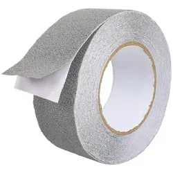 ANRO Klebeband Antirutsch Klebestreifen für glatte Oberflächen Grip-Klebeband (eine Rolle, 1-St., 1St.Rolle) selbstklebend erhöht die Sicherheit Non-Slip-Tape 10m Breite 5cm Grau grau 5 cm x 1000 cm