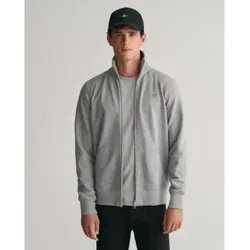 Gant Herren Sweatjacke SHIELD grau XXXL - Herren-Sweatjacke in grau, ideal für lässige Outfits. Hergestellt aus 87% Baumwolle für hohen Tragekomfort und atmungsaktive Eigenschaften.