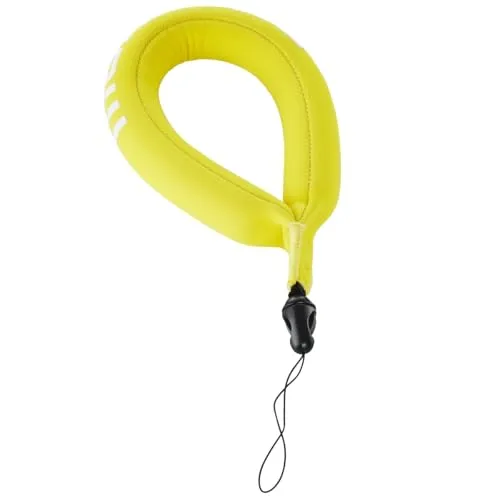 Mantona Aufriebshaltegurt (für GoPro Hero 6 5 4 3+ 3 2 1, Session und andere kompatible Action Cams, Adaptersysteme, hoher Tragekomfort durch weiches Nylon) schwarz/gelb