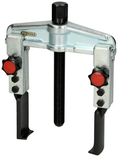 KS Tools Schnellspann-Universal-Abzieher 2-armig - Abzieher für präzises Arbeiten, mit extrem schlanken und verlängerten Haken für enge Stellen, einstellbar von 20-90 mm.