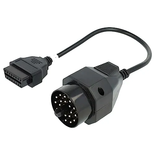 vhbw OBD Adapter 20Pin-OBD1 auf OBD2 kompatibel mit BMW 1982-2002 - 30 cm