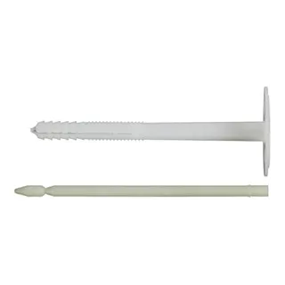 fischer Putzdübel DIPK 8/40-60, 200 Stück - Gipskartondübel mit glasfaserverstärktem Kunststoff-Nagel, der Wärmeübertragung reduziert und Abzeichnungen vermeidet. Ideal für schnelle Montage in Putz- und hinterlüfteten Fassaden.