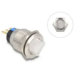 Delock Drehschalter zum Einbau 22 mm 3 x Lötanschluss