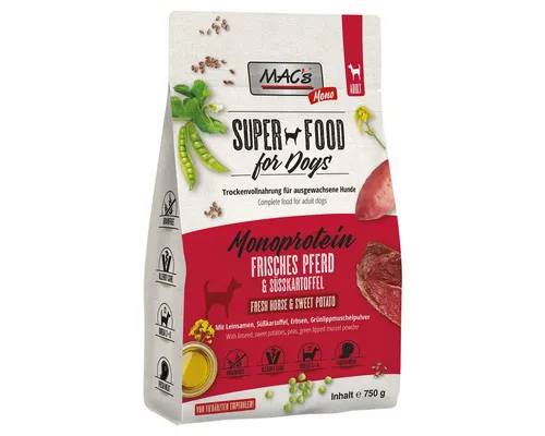 MAC'S Monoprotein frisches Pferd 750 g, für: Hund