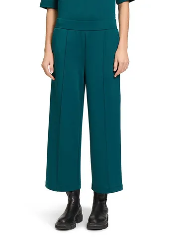 Culotte BETTY & CO Damen Culotte mit Biesen - Stoffhosen, figurumspielender Schnitt mit High Waist Gummizug für optimalen Tragekomfort, ideal für entspannte City-Outfits.