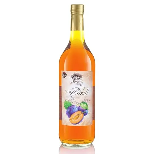 Altes Pflümli 1,0 Liter - DLG Gold Pflaumenschnaps - Williamsbirne - Hochwertiger Pflaumenschnaps aus Nürnberg, ausgezeichnet mit DLG Gold, ideal für Genießer und besondere Anlässe.
