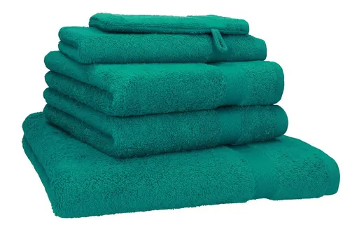 Betz Handtuch Set 5-TLG. Premium 1 Duschtuch 2 Handtücher 1 Gästetuch 1 Waschhandschuh, 100% Baumwolle