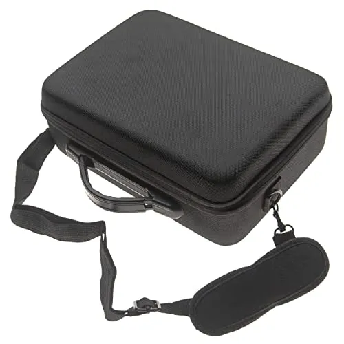 vhbw Tasche kompatibel mit DJI Mavic Pro Drohne inkl. Zubehör - Hartschalen Schutztasche mit Tragegurt, Schwarz