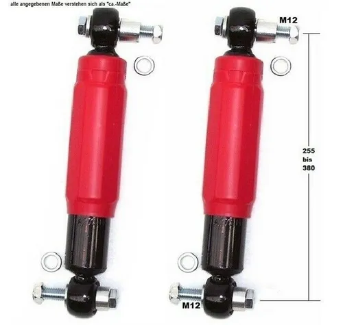 Apex Druckfeder 2 x Achsstoßdämpfer A27514 2000/4000kg QUADRA ROT Knott Alko