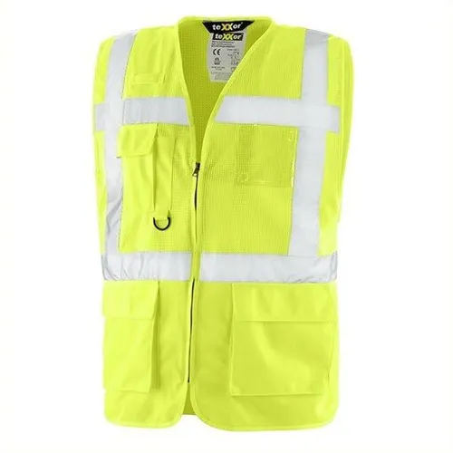 teXXor® Warnschutz-Weste AMHERST 100% Polyester leuchtgelb 4214 Gr. XL