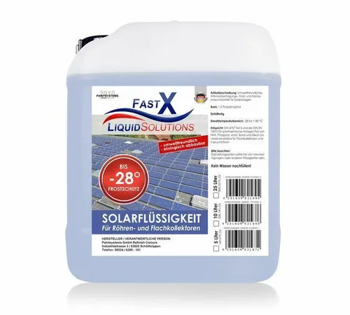 Liter Fast-X Solarflüssigkeit Konzentrat bis -28°C Frostschutz, Solarfluid 5