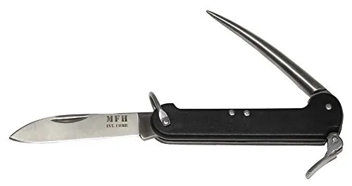 BW Marine-Taschenmesser, schwarz, Marlspieker