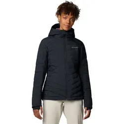 Columbia Joy Peak II Hooded Jacket schwarz L - Funktionsjacke für Damen mit innovativer Omni-Heat Wärmeisolierung, wasserabweisend und ideal für Outdoor-Abenteuer bei kaltem Wetter.