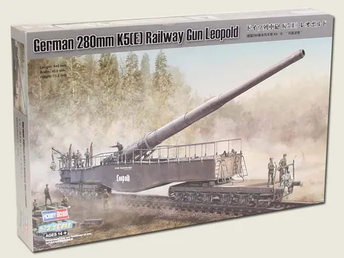 280mm K5(E) Railway Gun Leopold / 1:72 - Hobby Boss - 82903