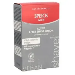 Speick Men Active After Shave Lotion 100 ml - After Shave Lotion für Männer, die die Haut nach der Rasur erfrischt und mit Feuchtigkeit versorgt. Enthält pflegendes Vitamin F und hochwertige Pflanzenextrakte für ein angenehmes Hautgefühl.