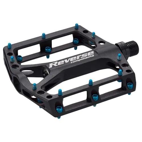 Reverse Black ONE Flat Fahrrad Pedal schwarz/hell blau