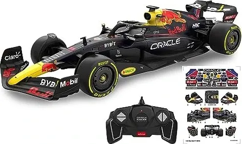 Jamara Oracle Red Bull Racing RB18 1:18 - Dunkelblau - RC-Modelle mit 2,4 GHz Fernsteuerung für präzise Steuerung und rasante Fahrten, ideal für Racing-Fans und Sammler.