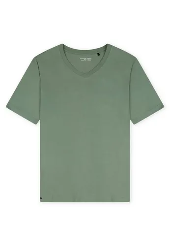 Schiesser Herren Schlafshirt Kurzarm V-Ausschnitt-Mix - Schlafanzugoberteile für Herren, aus 100 % Organic Cotton für höchsten Tragekomfort und ein angenehmes Schlafklima.